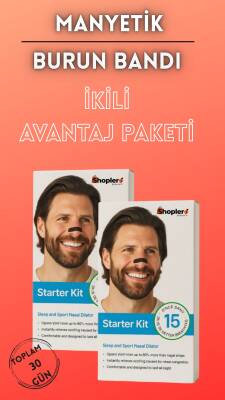 Mıknatıslı Burun Bandı 2’li Set – Horlama Azaltıcı - Shoplero