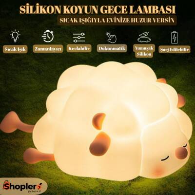 Silikon Koyun Gece Lambası - Shoplero