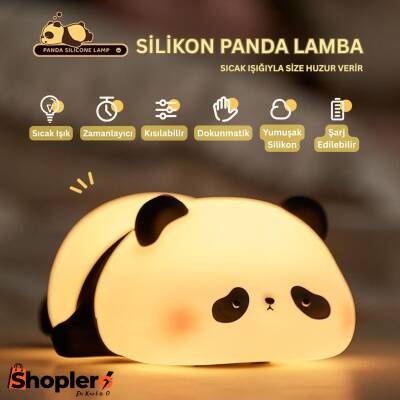 Silikon Panda Gece Lambası - Shoplero