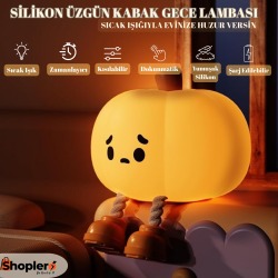 Silikon Sevimli Bal Kabağı Gece Lambası - Lero